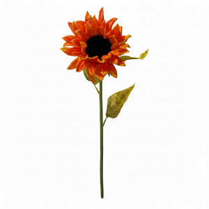 Real Touch Sunflower Stem, Cream or Orange, additional view
