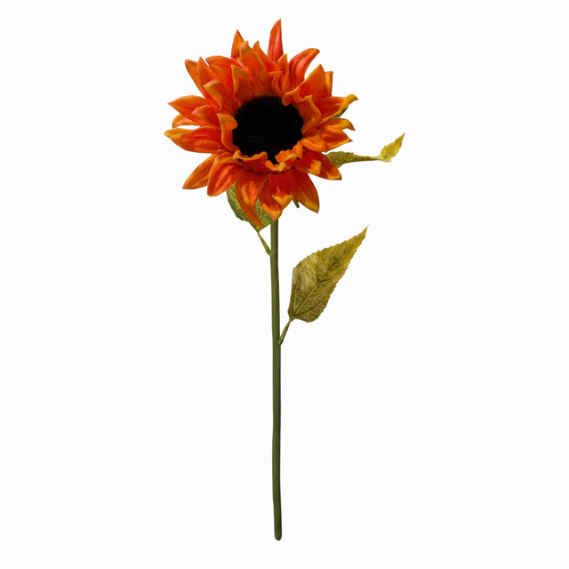 Real Touch Sunflower Stem, Cream or Orange, additional view