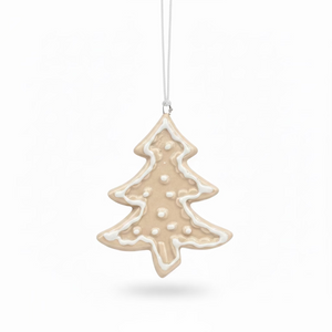 3" Glass Figure Dolomite Snowflake/Tree Ornament