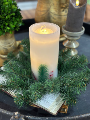 12" Douglas Pine Mini Wreath | Candle Ring