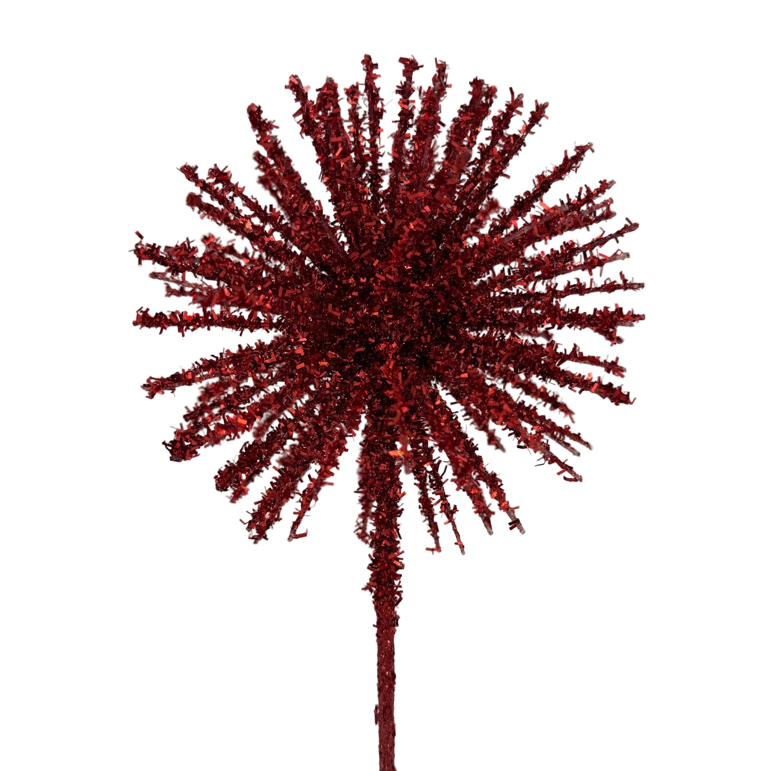 18" Red Glitter Spike Spray - Two Colors Available