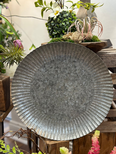 Silver Metal Tray, additional view