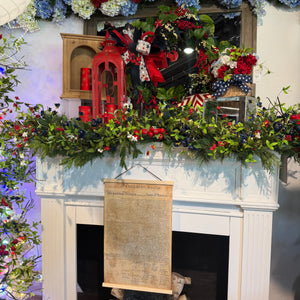 10' Americana Bloom Designer Garland