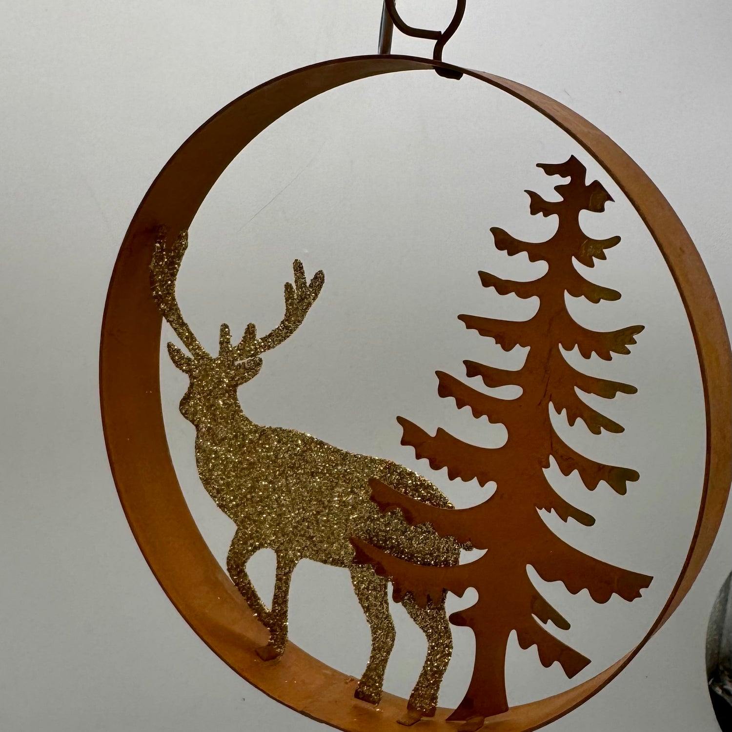 5.25" Iron Deer Ring Ornament