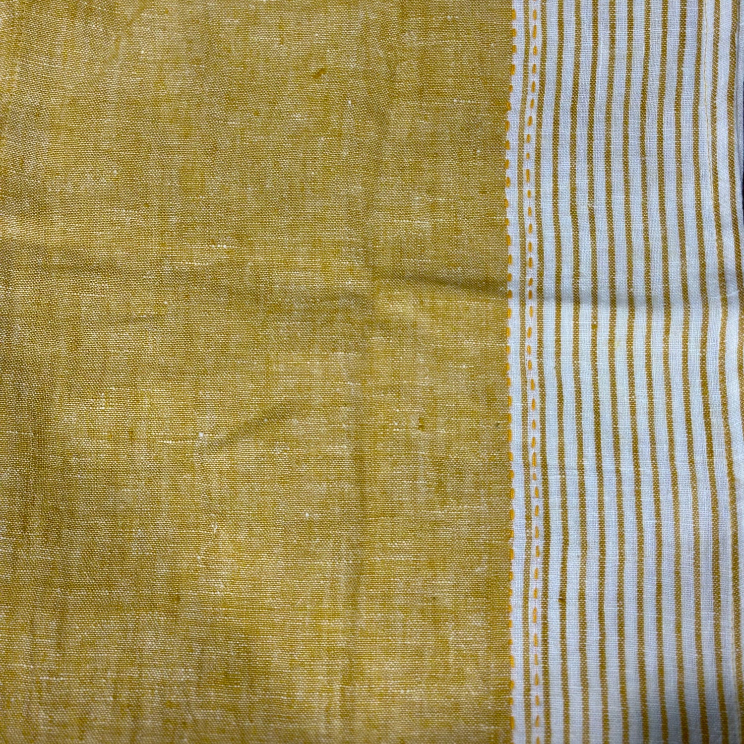 Linen Kitchen Table Runner Yellow