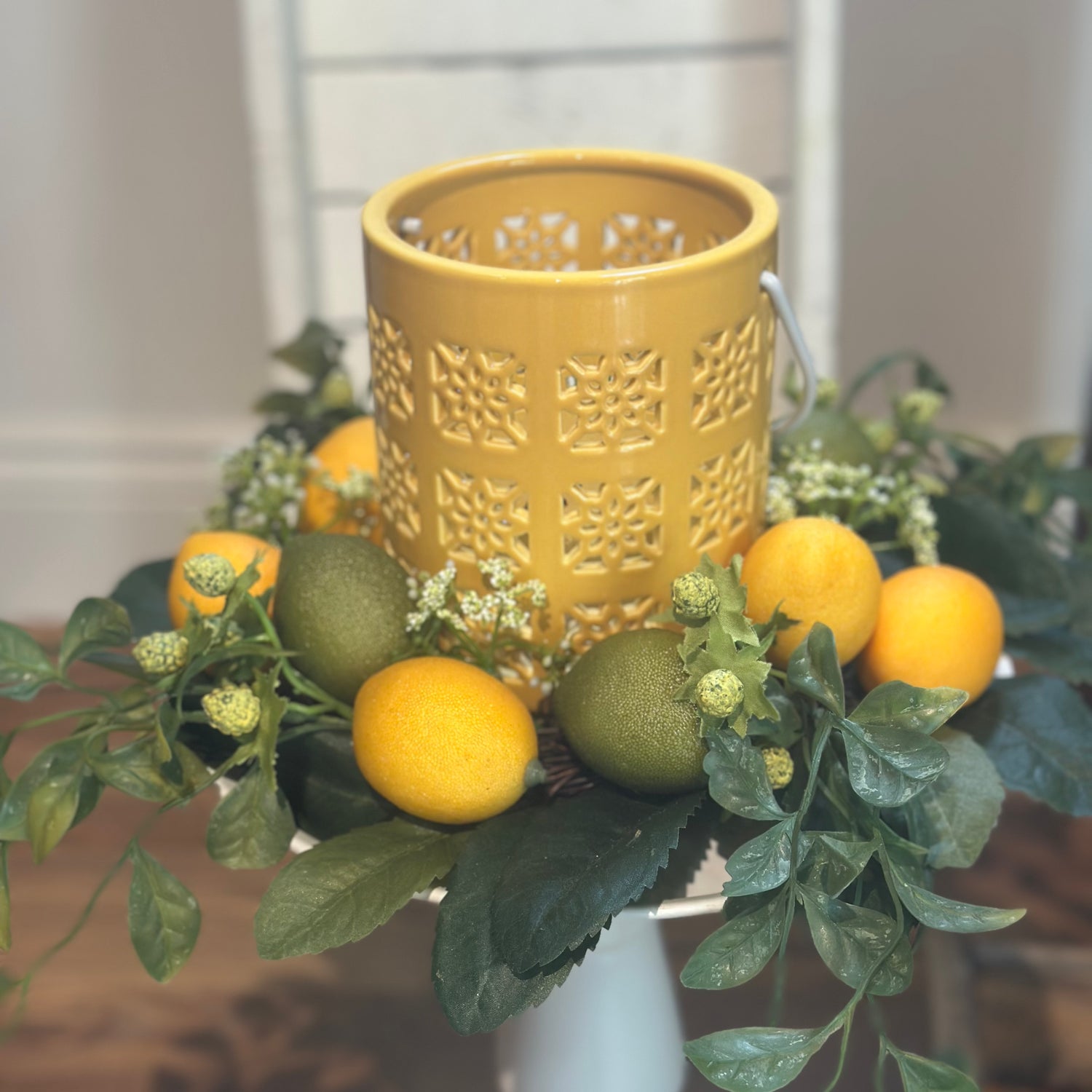 13" Lemon & Lime Candle Ring