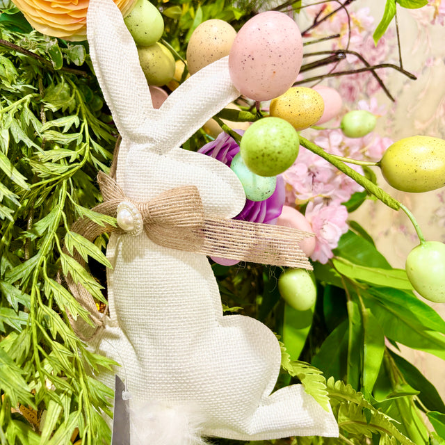 10" Burlap Bunny Ornament
