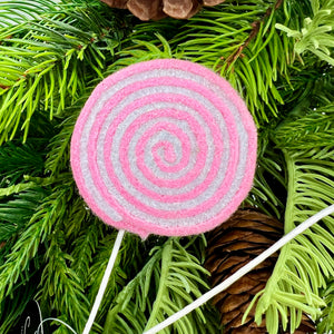 12" Pink Mini Lollipop Pick