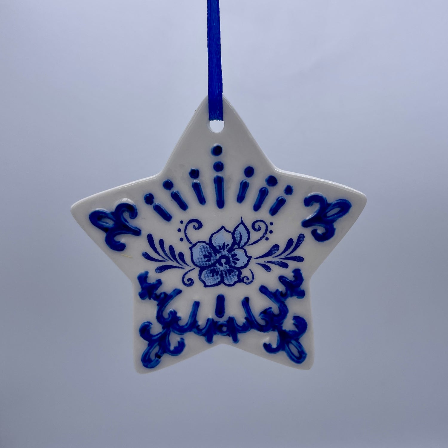 3" Delft Blue Ornament | Heart, Tree, or Star