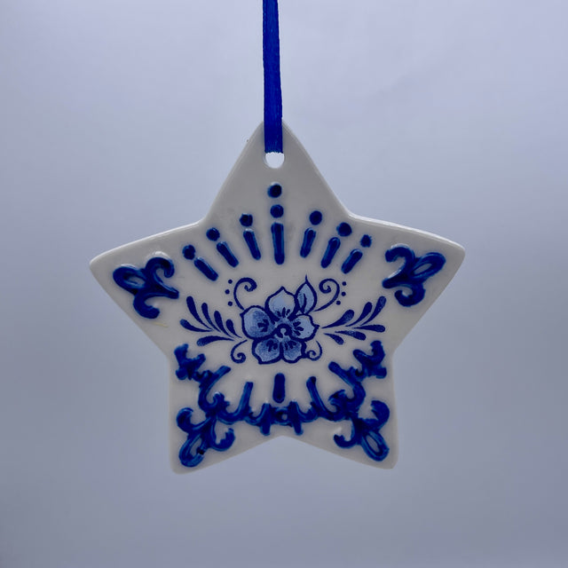 3" Delft Blue Ornament | Heart, Tree, or Star