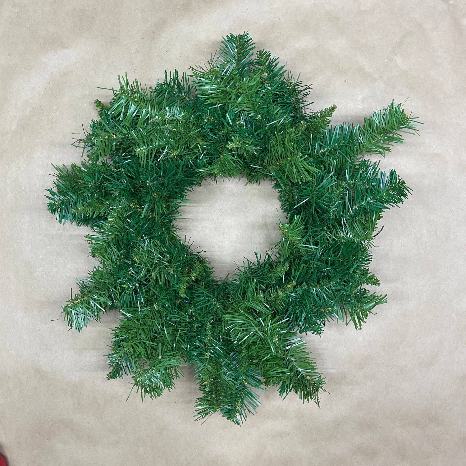 18" New Zealand Pine Double Wreath/Candle Ring 110 Tips