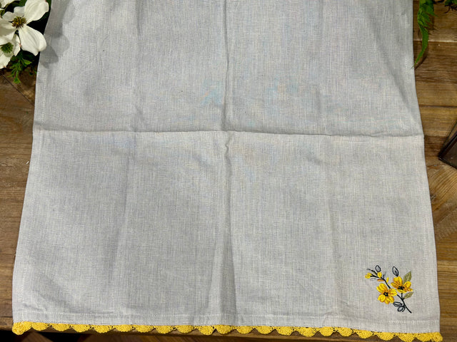 “Sweet Home” Embroidered Napkin