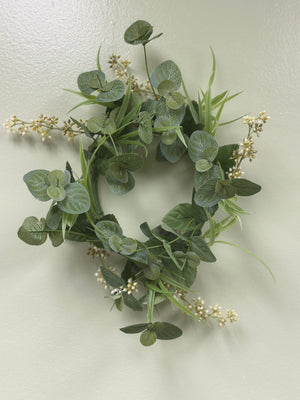 6" Berry Candle Ring Cream