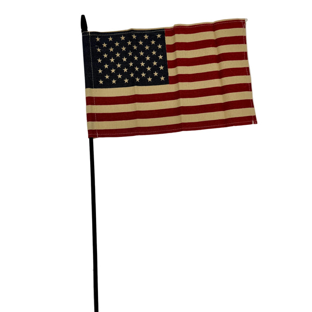 18" Tea Stained USA Flag Pick
