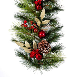 6'x16" Garland Red/Gold Decor