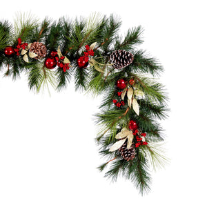 6'x16" Garland Red/Gold Decor