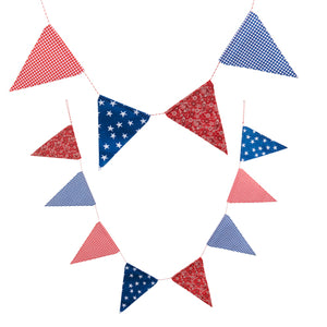 5.5' Red, White & Blue Pennant Garland