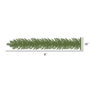 6' x 15" Boulder Pine Garland