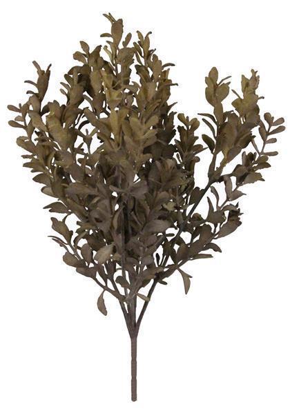 12.5" Boxwood Bush | Rust/Orange | Brown/Sage
