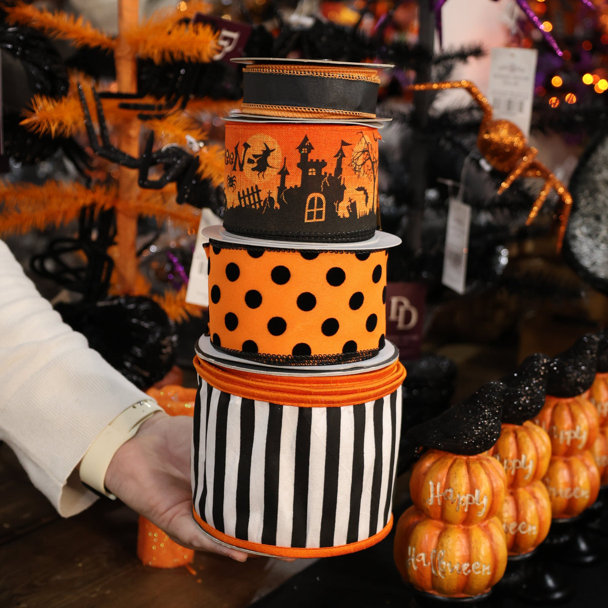 Designer Ribbon Bundle | Halloween Stripes & Streets
