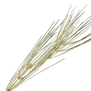 36" Platinum Gold Glitter Mica Pine Spray