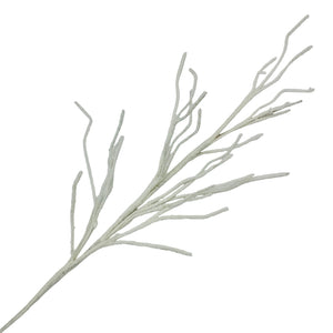 43" White Frosty Snow Branch
