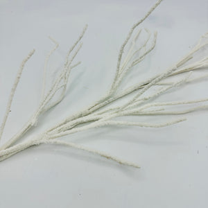 43" White Frosty Snow Branch