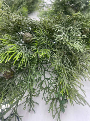 6' Ice Cedar Garland