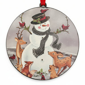 6" Metal Snowman Sidekick Ornament - Snow!