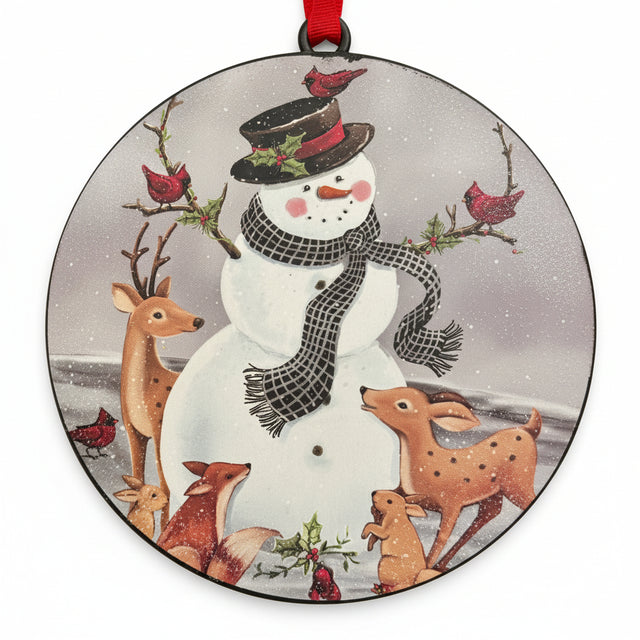 6" Metal Snowman Sidekick Ornament - Snow!