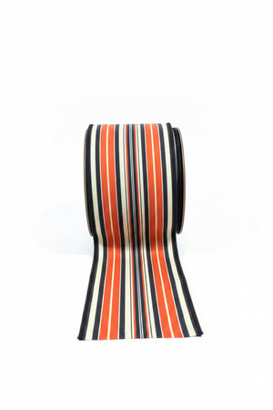 4" x 10yd Dupioni Vintage Stripe Ribbon