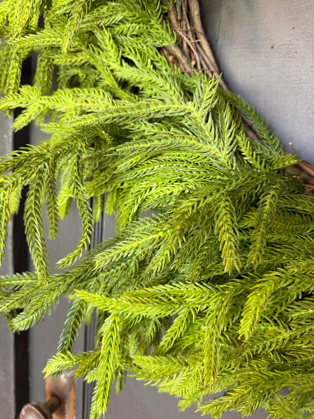 30" Just Cut Natural Touch Norfolk Pine Wreath