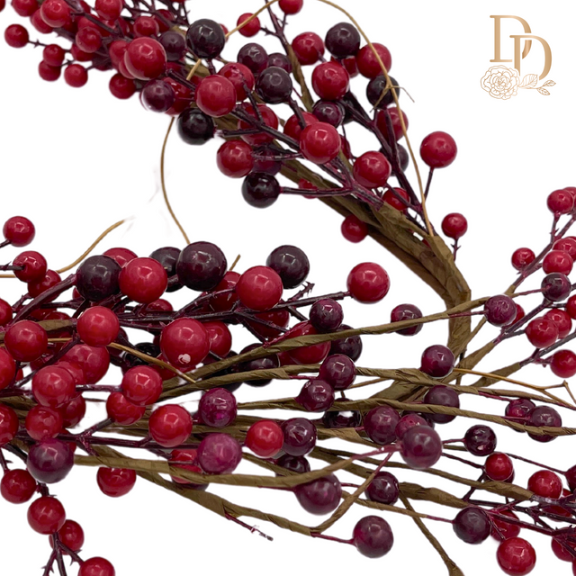 6' Red Berry Garland