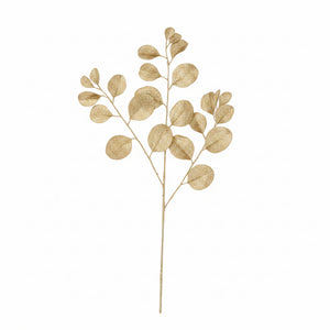 25" Gold Glittered Paddle Leaf Pick