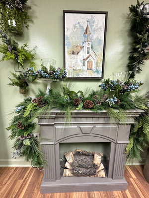 "Blueberry Bliss" Garland 8ft