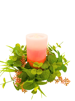 6" Berry Candle Ring Pink