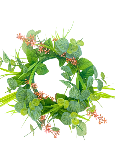 6 inch Berry Candle Ring Pink