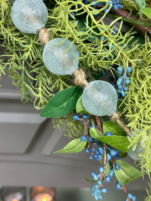 Blue and Green Beaded Garland