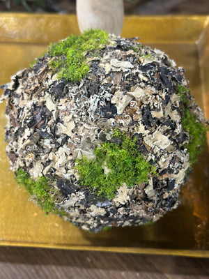LICHEN MOSS ORB 5"
