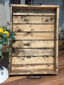 19.5" Large Walnut Wood Tray