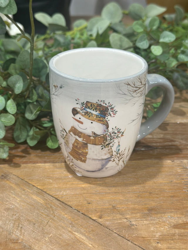 4" Mug Dolomite Snowman