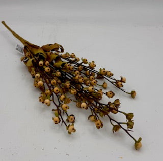 23" Beige Berry Bush