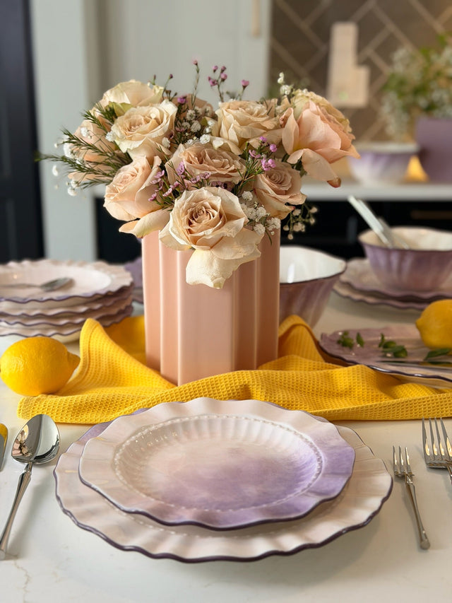 Bookcase Peach Ceramic Vase