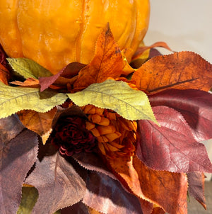 20"H Cider & Cabernet Fall Candlestick Arrangement