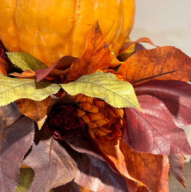 20"H Cider & Cabernet Fall Candlestick Arrangement