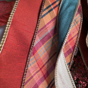 20" Autumnal Plaid Designer Bow