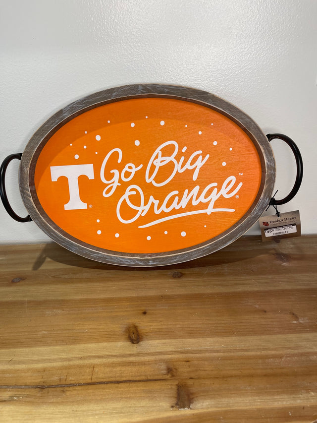 16.5" Tennessee Spirit Wood Oval Tray
