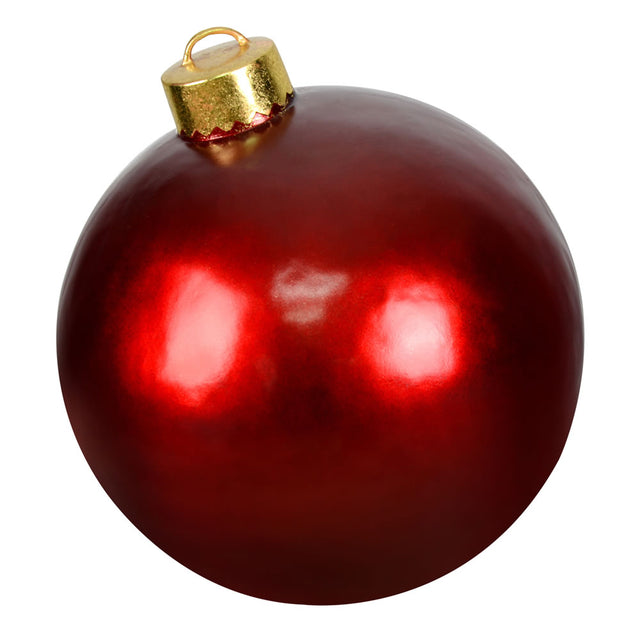 26" Red Merry Christmas Ball Ornament 2/Set