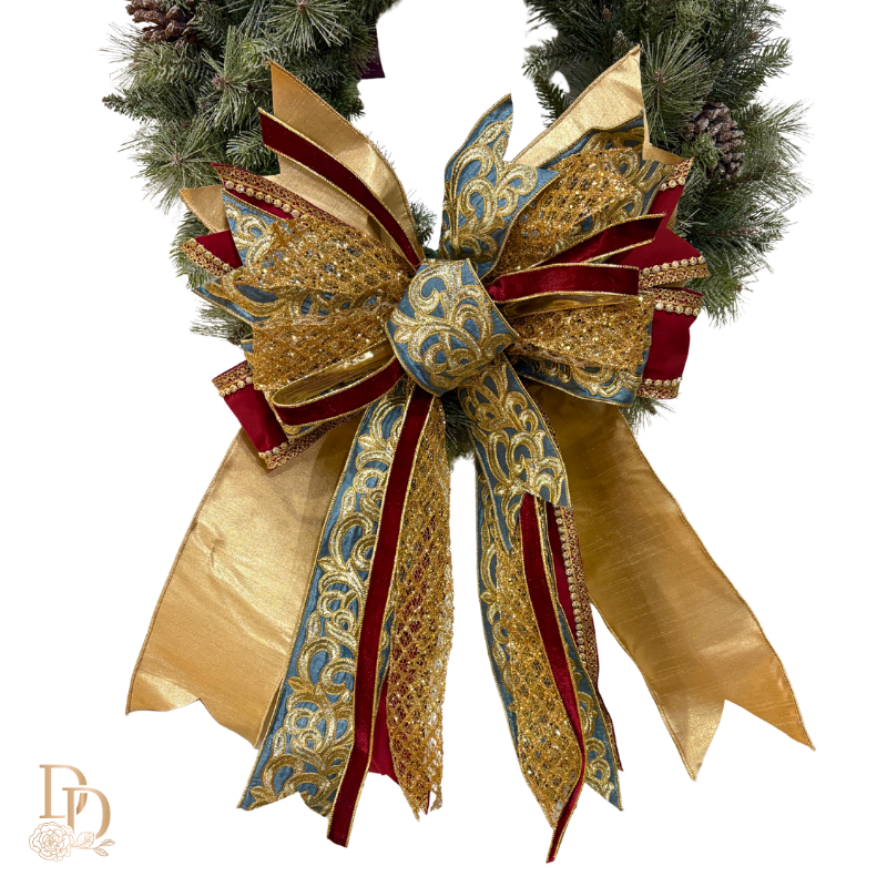 20" Noel Majesty Handtied Christmas Bow