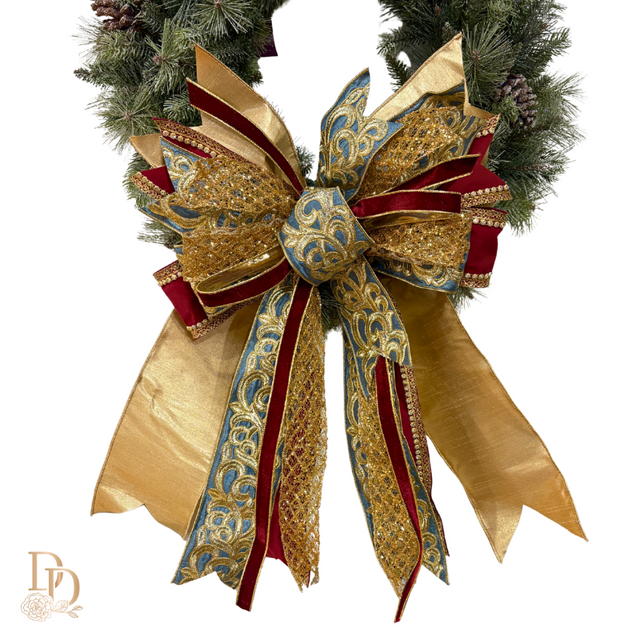 20" Noel Majesty Handtied Christmas Bow